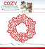 Snijmal-Yvonne-Creations-Cozy-Christmas-Wreath-(YCD10035)