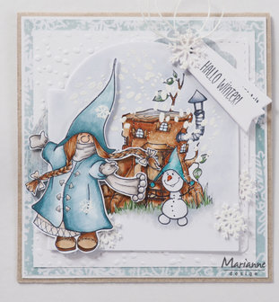 HT1648 Clearstamps Hetty&#039;s Gnomes winter vb