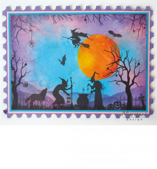 CS1039 Clearstamps  Silhouette Halloween  vb