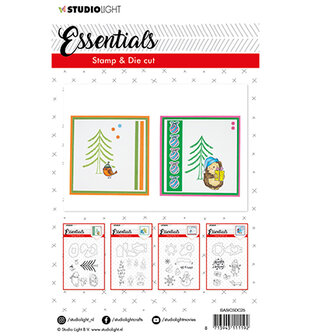 BASICSDC25 - Stamp &amp; Die Cut Essentials Christmas nr.25 vb