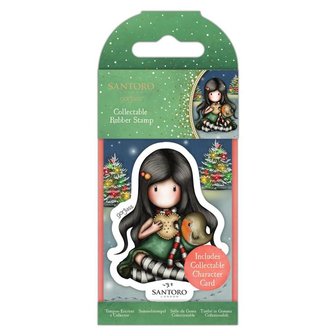 GOR 907346 Collectable Rubber Stamp - Santoro - No.81 Christmas Friend