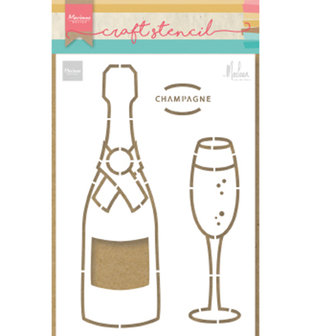 PS8051 Craftstencil Champagne by Marleen