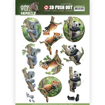 SB10350 3D Pushout - Amy Design - Wild Animals 2 - Bears