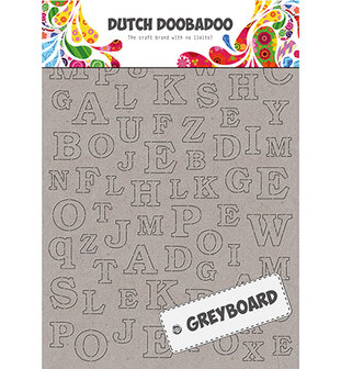 492.500.005 Dutch Doobadoo Greyboard Alphabet