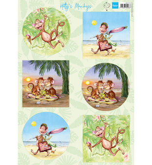 HK1710 Knipvel Hetty&#039;s Monkeys