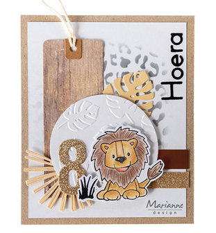 EC0182 Clearstamps and dies Eline&#039;s animals - big cats vb