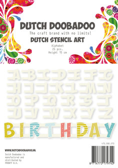 470.990.070 Dutch Doobadoo stencil Alphabet