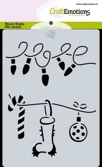 1850070-0118 CraftEmotions Mask stencil Christmas - decorations Carla Creaties