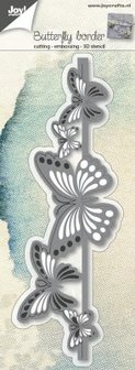 6002-0689 Joy!Crafts snijmal Butterfly border