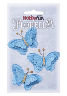 Florella papieren vlinders blauw  3866099