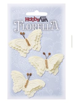 Florella papieren vlinders creme 3866092