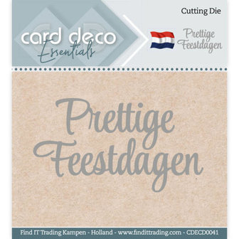 CDECD0041 Card Deco Essentials snijmal Prettige Feestdagen