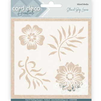 CDEST008 Card Deco Essentials - Stencil Big Leaves