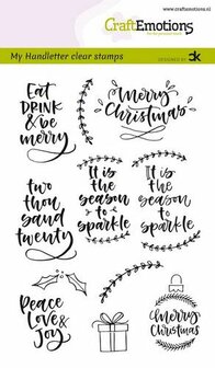 130501-1819 CraftEmotions clearstamps A6 - handletter - Christmas 2 (Eng) Carla Kamphuis