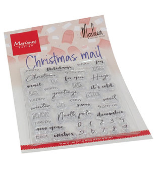 CS1070 Clearstamps Christmas mail by Marleen