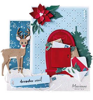 CS1070 Clearstamps Christmas mail by Marleen vb