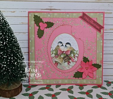 PM10187 Dies - Precious Marieke - Touch of Christmas - Poinsettia