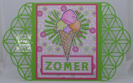 HT1657 Clearstamps and dies Hetty&amp;#x0027;s Summer - ice cream