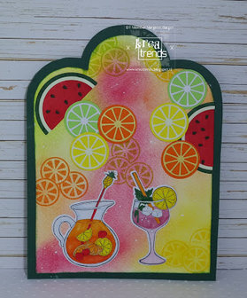 HT1655 Clearstamps and dies Hetty&#039;s Summer - sangria