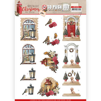 SB10484 3D Push Out - Amy Design - Nostalgic Christmas - Warm Christmas