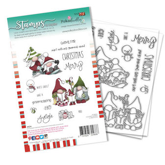 PD8096A Polkadoodles stamp Gnome-Azing Christmas