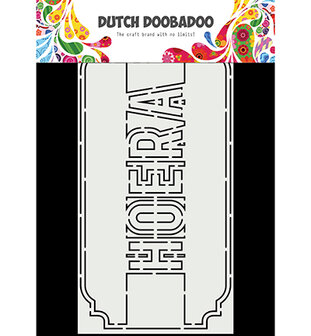 470.713.863 Dutch Doobadoo Card Art Slimline Hoera