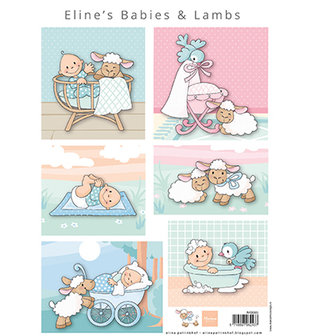 AK0085 knipvel Eline&#039;s babies &amp; lambs