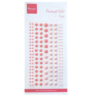 PL4517  Enamel dots - two pink