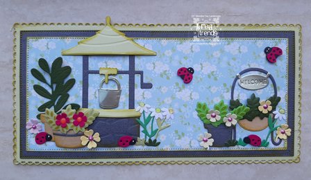 CR1542 Craftables snijmallen Potted Plants by Marleen