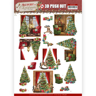 SB10566 3D Push Out - Amy Design - History of Christmas - Christmas Home
