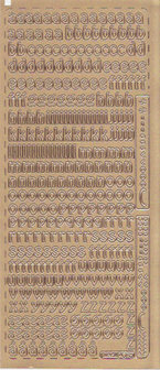 Sticker alfabet kleine letters goud Pickup 075