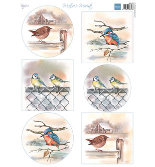 MB1097 knipvel Mattie&#039;s mooiste Birds in winter.jpg