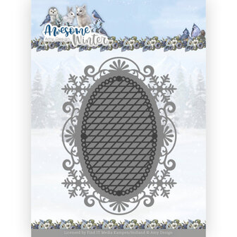 ADD10253 Snijmallen - Amy Design - Awesome Winter - Winter Lace Oval.jpg