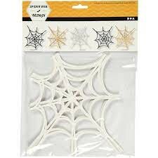 Spinnenweb van wit karton