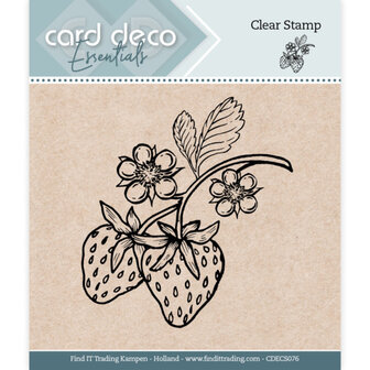 CDECS076 Card Deco Essentials - Clear Stamps - Strawberry