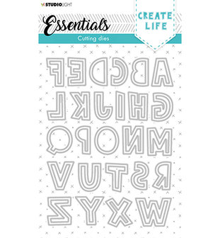 Stencil127 Cutting Die Quirky blok alphabet Essentials