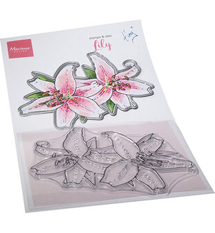 Marianne Design Stamps and Dies TC0890 Tiny&#039;s Flowers - Lily
