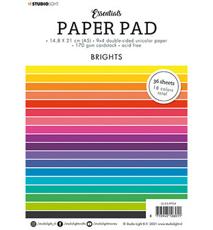 SL-ES-PP04 - SL Paper Pad Double sided Unicolor Brights Essentials nr.4