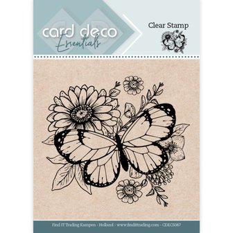 Card Deco Essentials Clear Stamps - Butterfly Flower.jpg