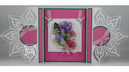 CD11785 3D Cutting Sheet - Jeanine&#039;s Art - Perfect Butterfly Flowers - Anemone - Kreatrends