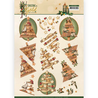 CD11360 Amy Design - knipvellen - Christmas in Gold - Trees.jpg