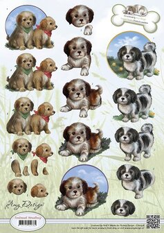 CD10536 Knipvel Amy Design Animal Medley Puppies.jpg