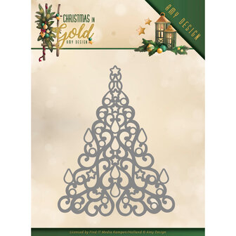 ADD10182 Amy Design - snijmallen - Christmas in Gold - Tree Hobbydots.jpg