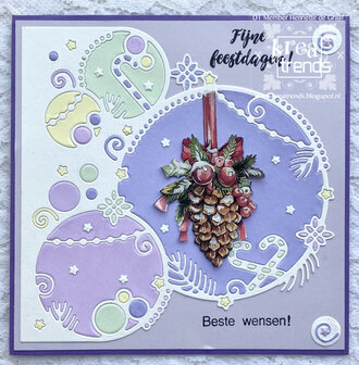 YCD10279 Yvonne Creations - snijmallen - Christmas Miracle - Festive Baubles