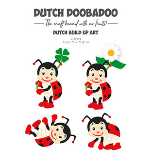 Dutch Doobadoo - Built up art - Ladybug