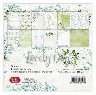 Craft&amp;You Lovely Day Small Paper Pad 6x6
