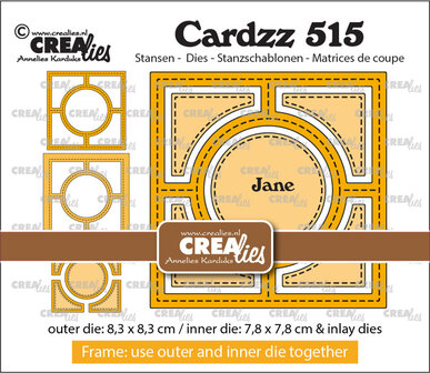 Cardzz stansen no. 515, Frame &amp; Inlay Jane