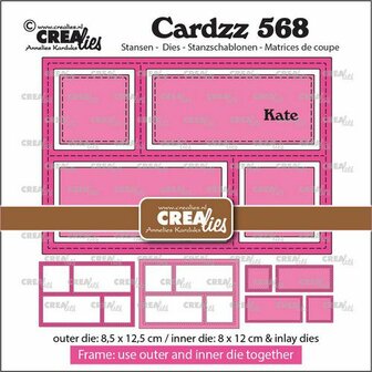 Crealies Cardzz snijmallen Frame &amp; Inlay Kate CLCZ568.jpg
