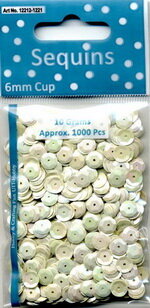17101-1221 Pailletten - sequins wit parelmoer cups 6 mm.jpg