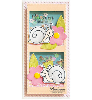 EC0200  Marianne Design- Clearstamps and dies - Eline&#039;s Animals - little critters